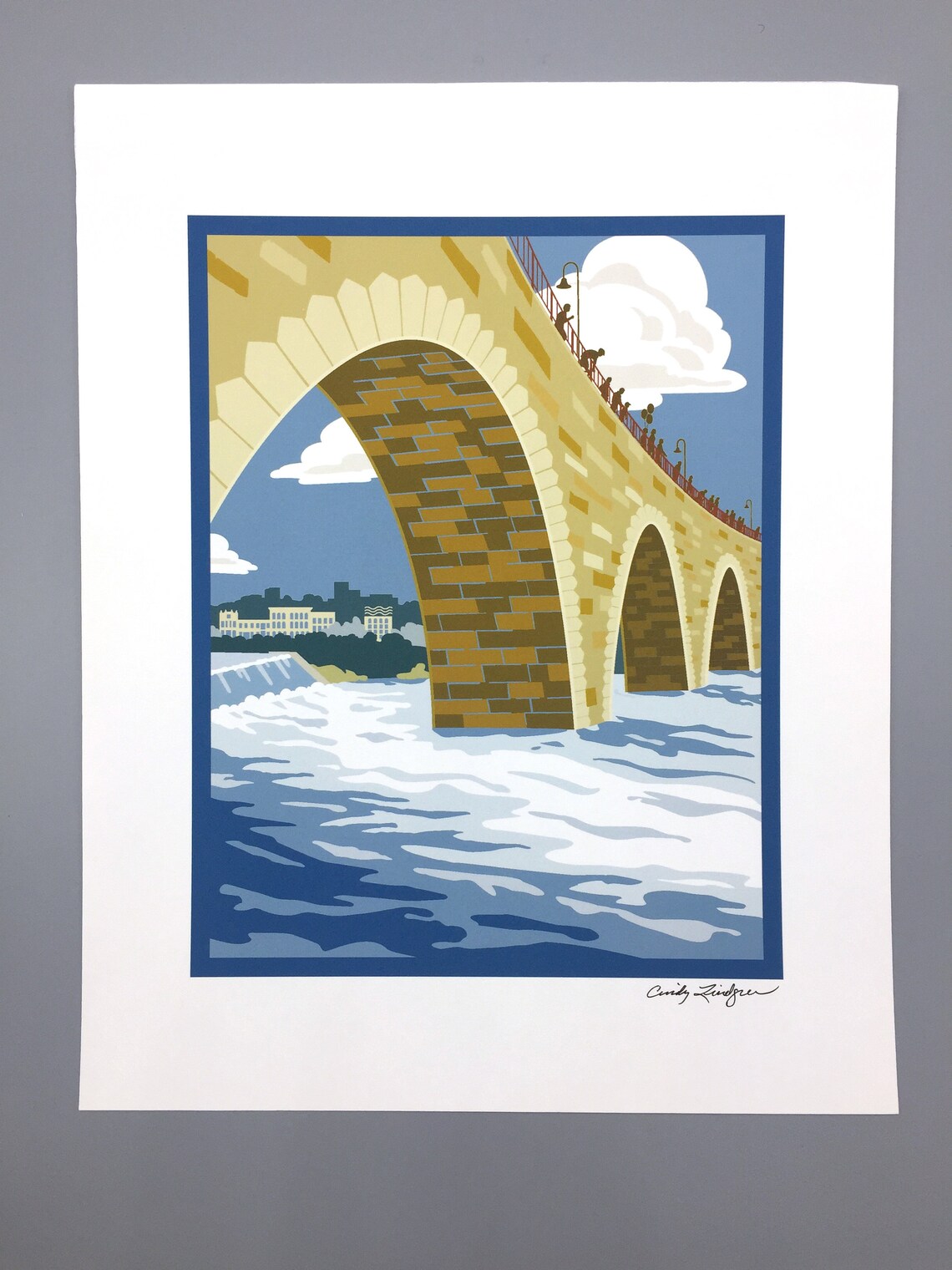 Stone Arch Bridge Print - Etsy