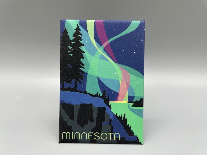 Minnesota Northern Lights magnet image 1