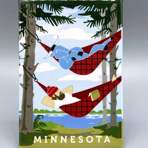 Paul Bunyan and Babe the Blue Ox, Hammocks, magnet