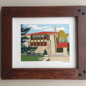 Hillside Assembly Hall, Taliesin, Frank Lloyd Wright designed, 8x10 print
