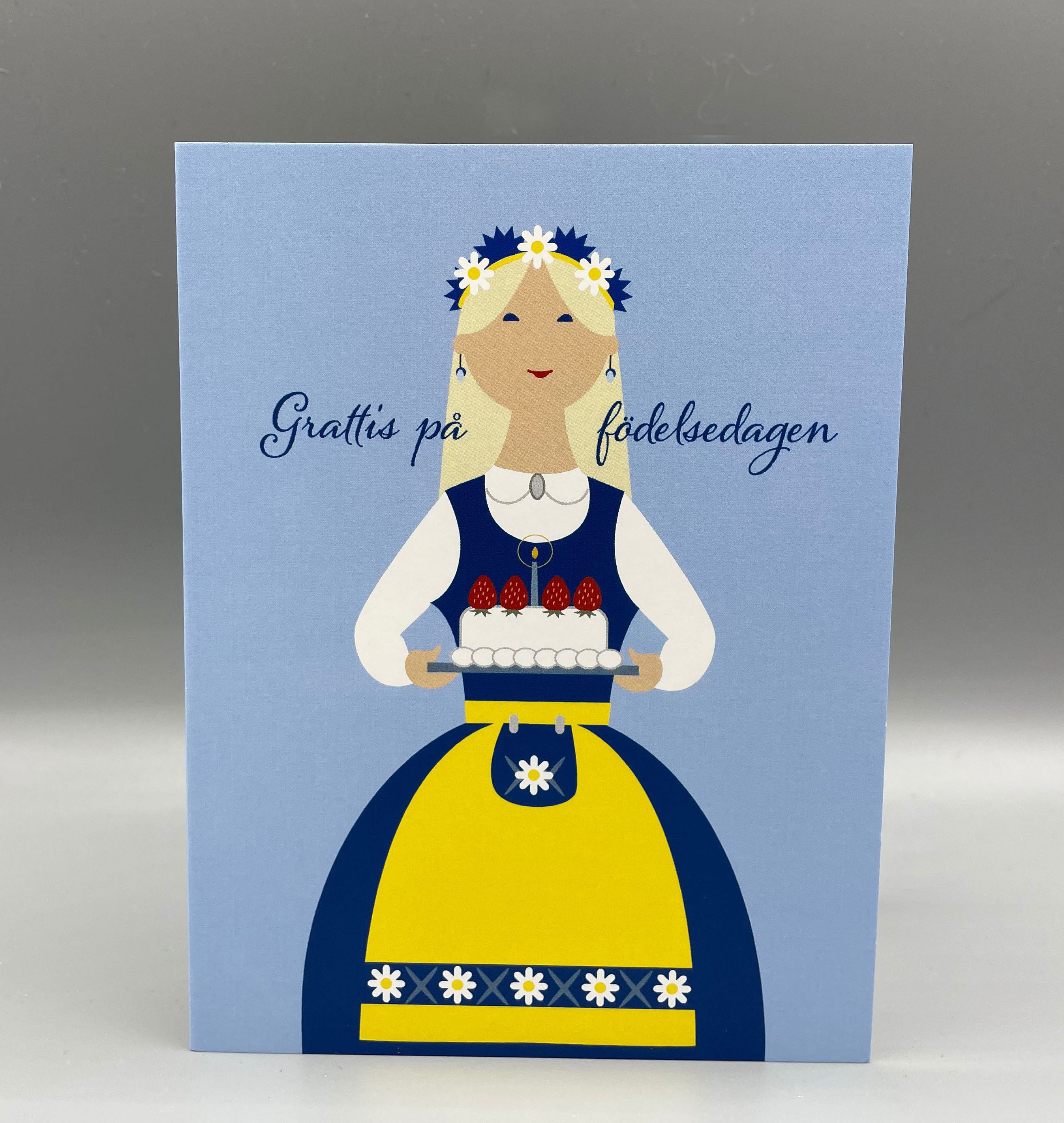 Swedish Happy Birthday, Scandinavian, Card - Etsy