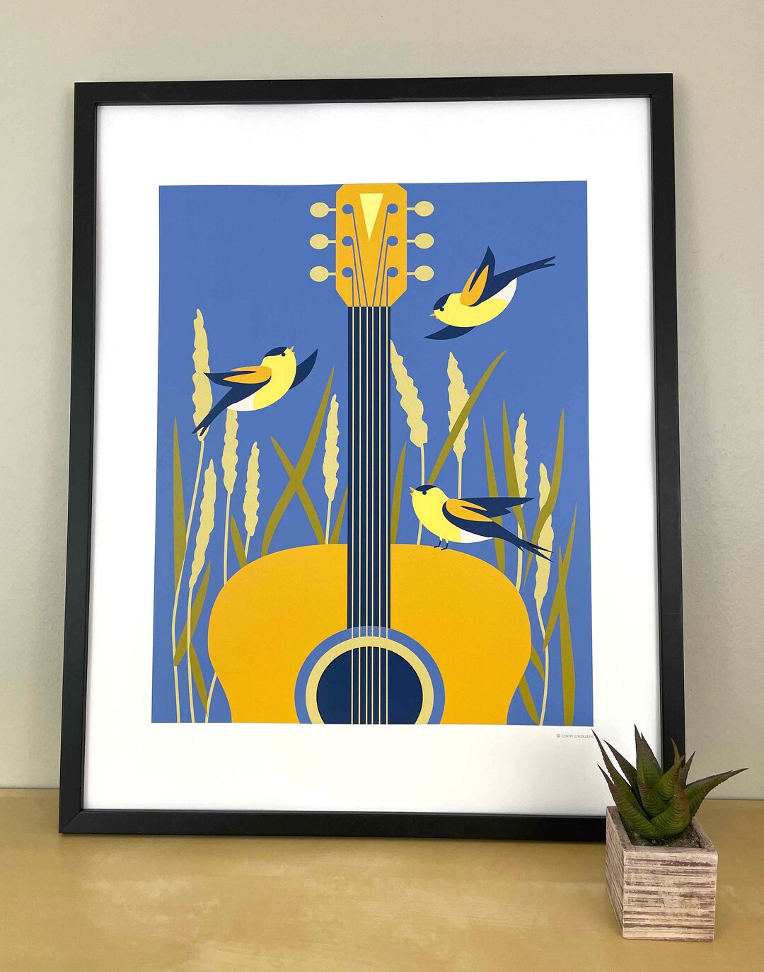 アート・デザイン・音楽 Hodler, Anker, Giacometti Stylish Multilayer Guitar Wall Art, Guitar Mandala Wall