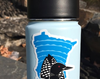 Minnesota Loon, Vinyl Sticker,