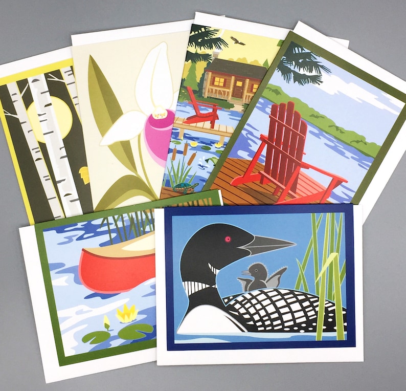 Minnesota Card Collection 6 Cards Etsy