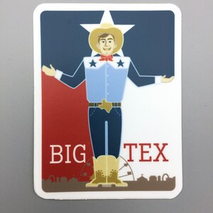 Big Tex, Texas State Fair, Vinyl Sticker, image 2