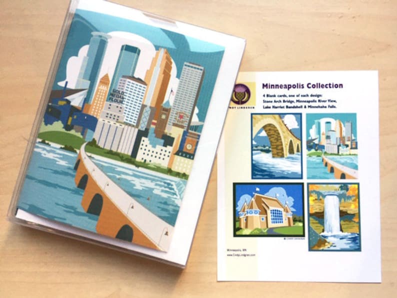 Minneapolis Landmarks Collection Note Card Pack