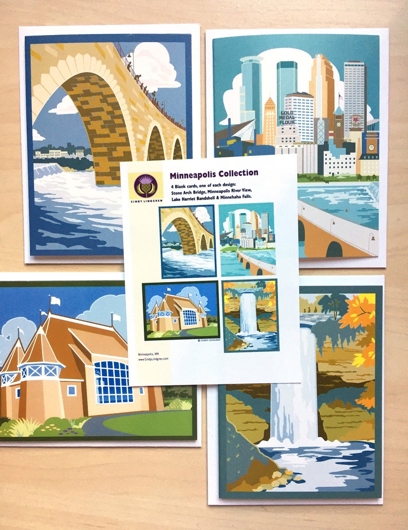 Minneapolis Landmarks Collection Note Card Pack