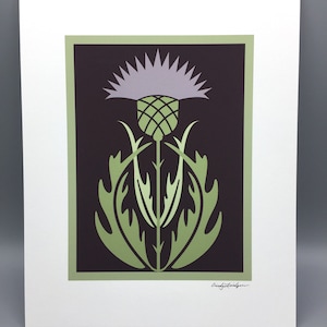 Arts and Crafts Style, Thistle, Art Print