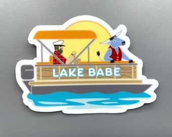 Paul Bunyan, Babe, Lake Babe, Vinyl Sticker,3"