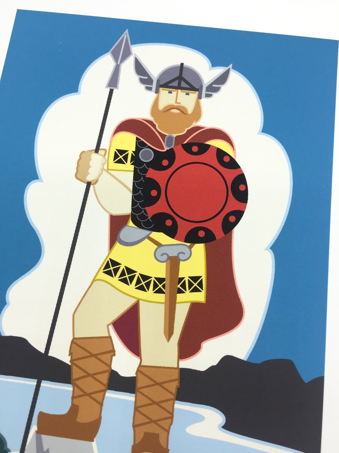 Big Ole Vikingart Print Etsy