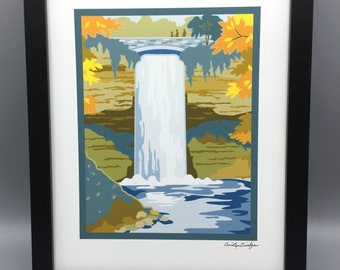 Minnehaha Falls, Minneapolis, Minnesota, Art Print