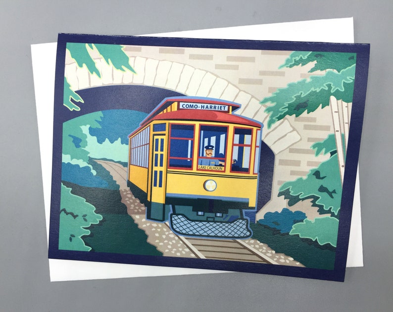 Lake Harriet,Minneapolis, Minnesota, Trolley Card, Streetcar, image 2