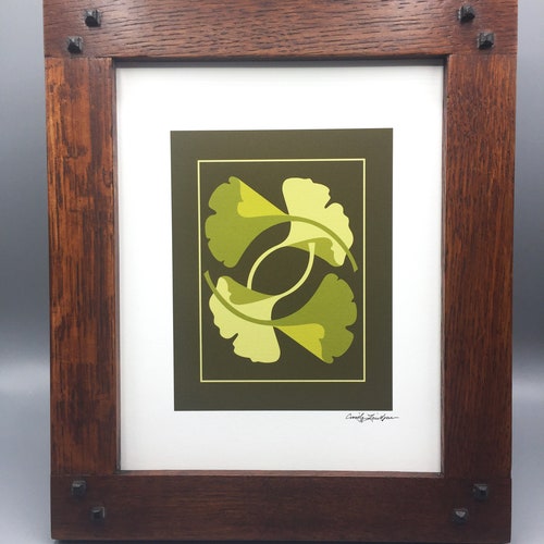 Rose Arts and Crafts Style Art Print Etsy