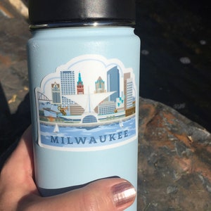 Milwaukee  Skyline, Vinyl Sticker,