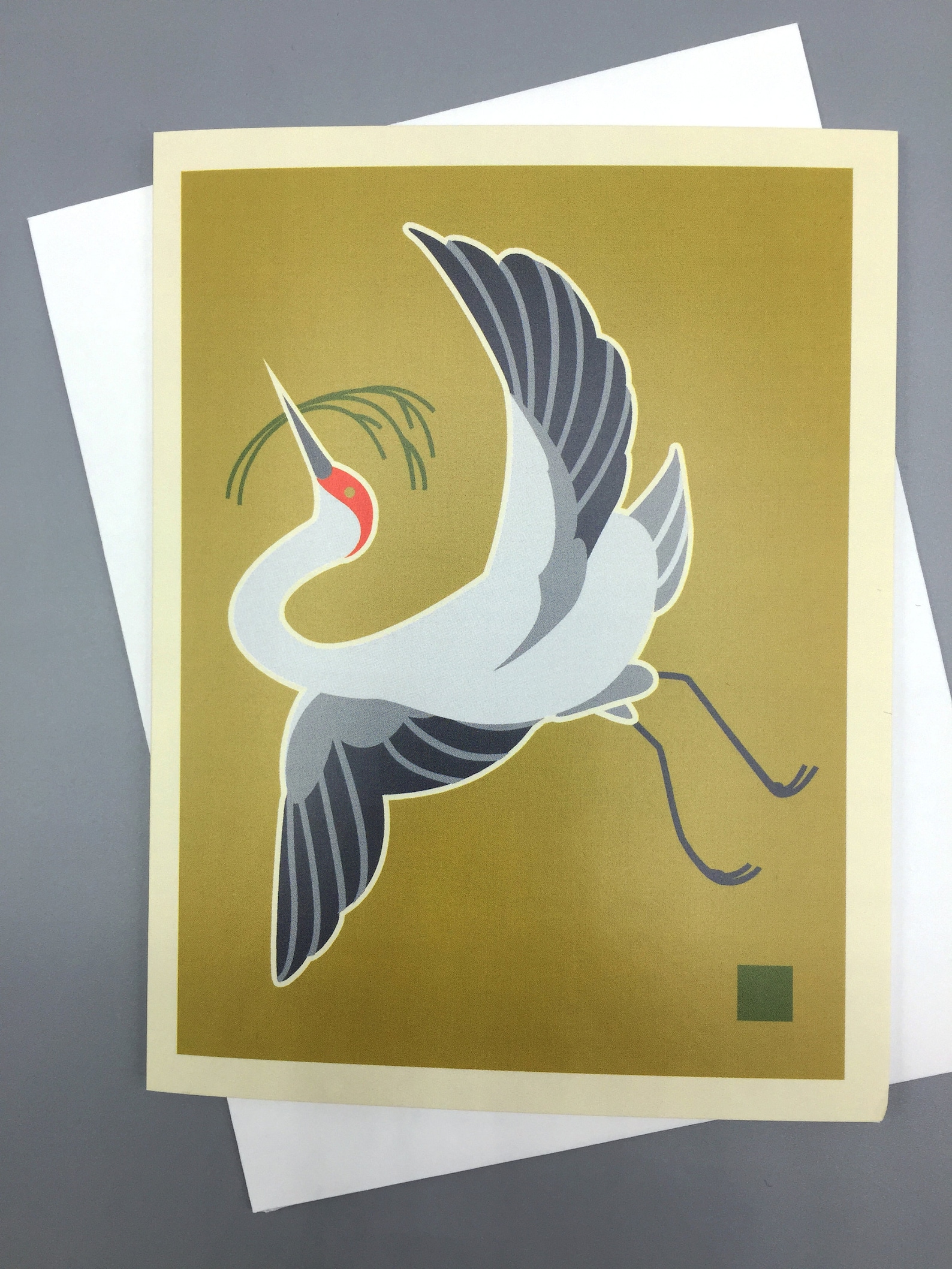 Crane Note Card Etsy