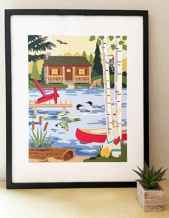 Cabin LIfe, 16x20" art print