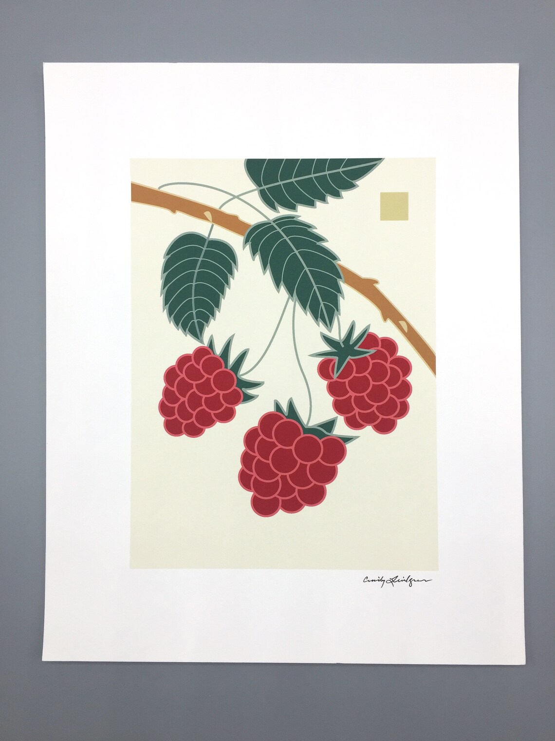 Raspberry Art Print - Etsy