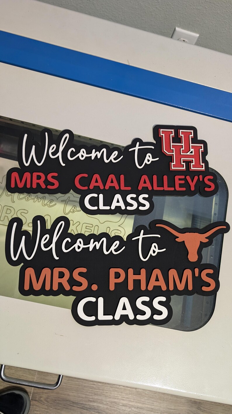 Custom Door Name Tag With Custom Logo or Icon Etsy