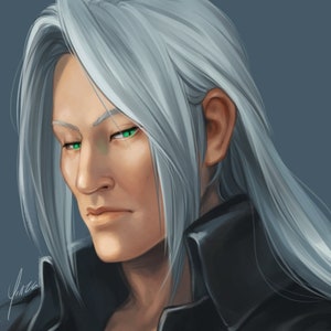 6x8&quot; Final Fantasy VII Fanart Print - Sephiroth
