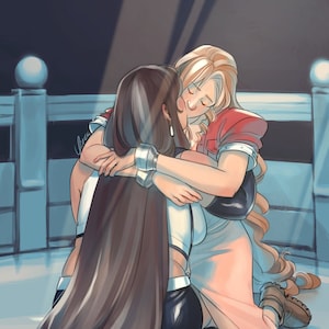 8.5x11&quot; Final Fantasy VII Art Print - Aerti Collapse