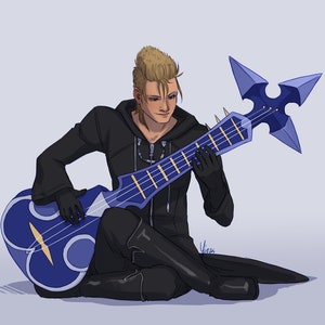 Impression de cartes postales Kingdom Hearts 10 x 15 cm - Demyx