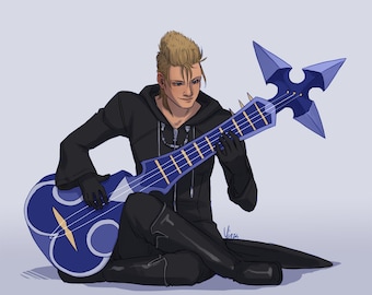 4x6" Kingdom Hearts Postcard Print - Demyx