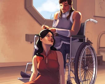 11x17" Fanart Print - Korrasami Wheelchair