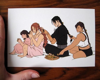 4x6" Final Fantasy VII Postcard Print - Long Hair Club