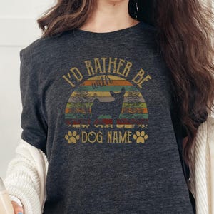 Basenji T-Shirt with Personalized Dog Name | Funny Basenji Lover Shirt | Basenji Mom Tee| Basenji Gifts, Basenji Vintage Style Shirt