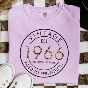 59th Birthday Shirt for Women | 1966 Birthday T-shirt | Comfort Colors® Birthday Shirt, 59th birthday gifts for women, Custom Birthday shirt