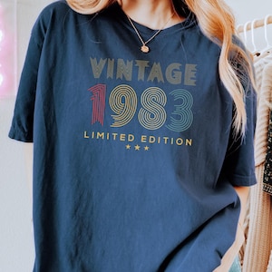 42 Geburtstag Comfort Colors® Shirt | Vintage Limited Edition 1983 Hemd | 42. Geburtstag Tshirt | Est 1983 Geburtstag Tshirt für Männer Frauen