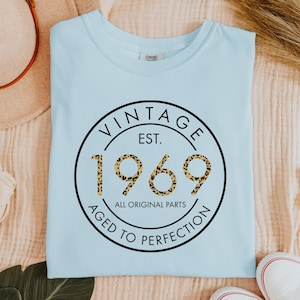 Comfort Colors® 56th Birthday Shirt | 1969 Birthday T-shirt | Birthday Shirt for Women, 56th birthday gifts for women, Custom Birthday shirt