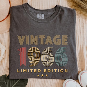 59th Birthday Comfort Colors® Shirt | Vintage Limited Edition 1966 Shirt | 59th Birthday Tshirt | Est 1966 Birthday Tshirt For Men Women