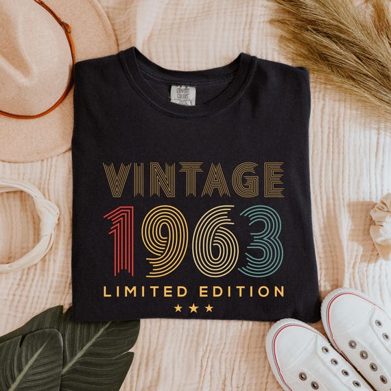 Custom 62nd Birthday Shirt For Him - Vintage 1963 Retro Design, Personalized Gift - View #9