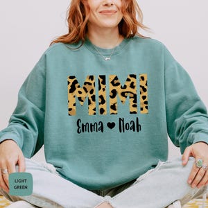 Personalized Mimi Sweatshirt with Kid Names, Comfort Colors® Mimi Sweatshirt, Mothers Day Gift, Gift for Mimi, Grandma Sweatshirt