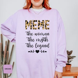 Felpa Meme / Felpa Meme The Woman The Myth The Legend, Felpa Meme Comfort Colors®, Regalo per la festa della mamma, Regalo di compleanno per la mamma