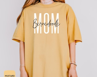 Bernedoodle Mom Shirt, Custom Dog Name T-Shirt, Comfort Colors® Bernedoodle Dog Shirt, Dog Shirts For Women, Bernedoodle Lover Gift