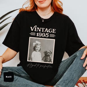 30th Birthday Shirt | Est. 1995 Birthday T-shirt For Men Women | Funny Custom Photo 30th Birthday Gift For Friend | 30th Birthday T-shirt