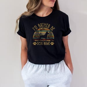 Rat Terrier Shirt with Custom Dog Name | Rat Terrier Dog Mom T-shirt | Rat Terrier lover gift, Rat Terrier Sweatshirt, Dog Breeds T-Shirt