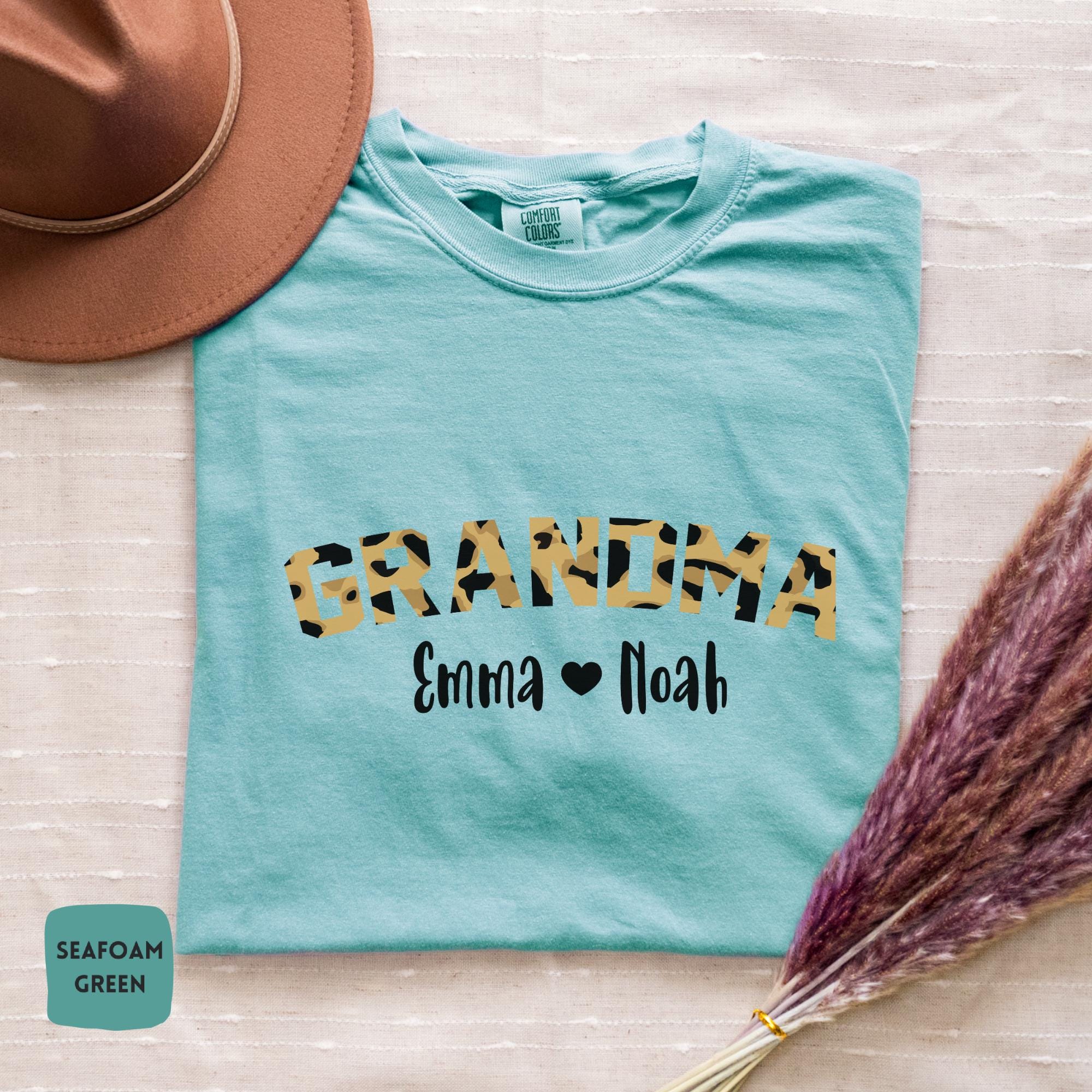 Comfort Colors® Grandma Life Summer Smile T-Shirt, Custom Grandma With