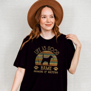 Beagle T-Shirt with Personalized Dog Name | Beagle Lover Gift | Beagle Mom & Dad Shirt | Beagle Sweatshirt | Beagle Gifts