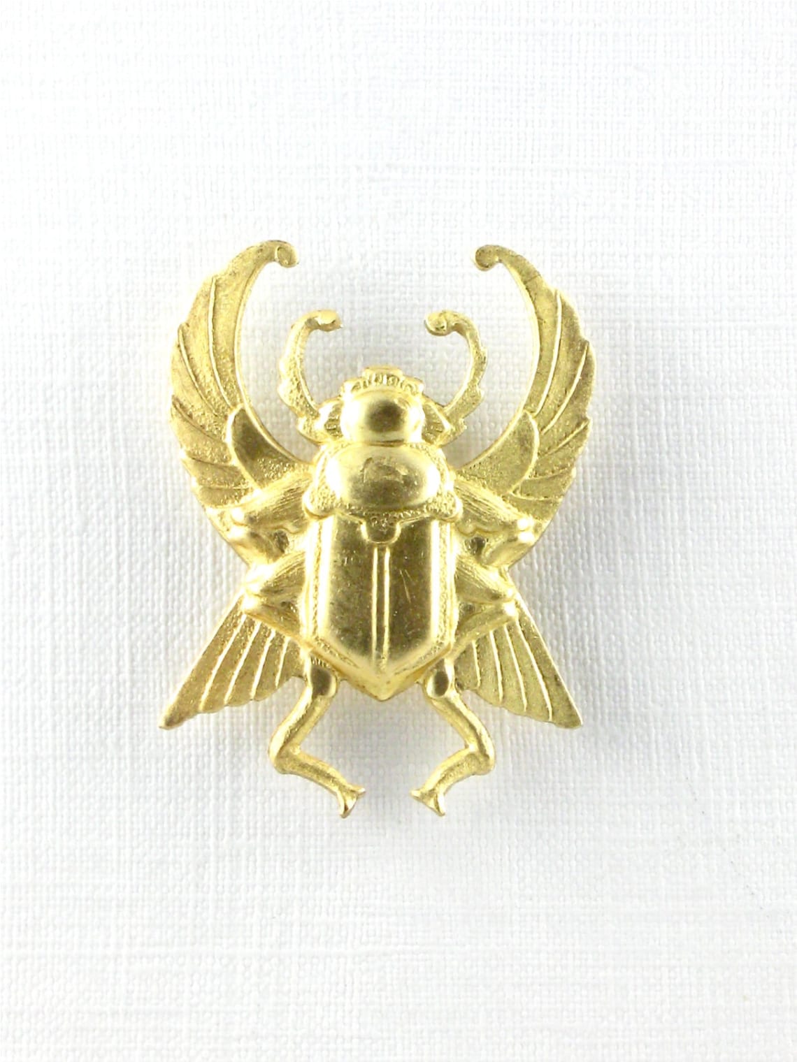 1 Large SCARAB Beetle Gold Jewelry Embellishment. Raw Brass | Etsy