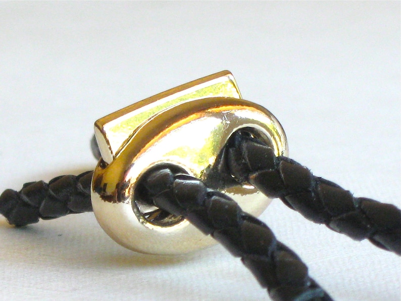 1 gold spring jewelry CLASP Fits 3mm leather cord or smaller.