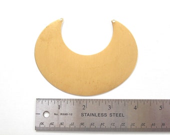 1 large BLANK necklace collar bib in gold tone.  4.25 inches wide (ST203a). Please read description