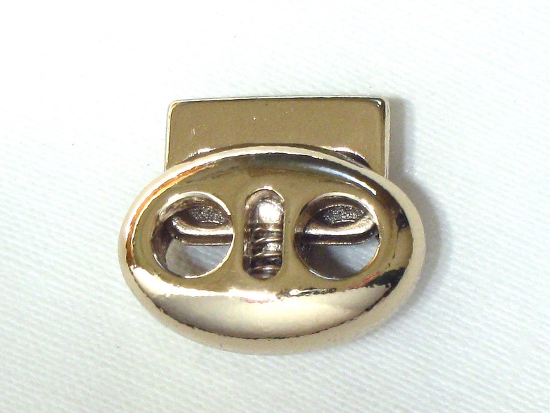 1 gold spring jewelry CLASP Fits 3mm leather cord or smaller.