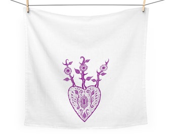 Tea Towel-Blossoming Heart
