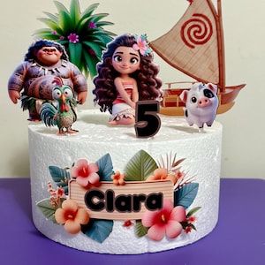 Moana Cake Topper - Moana Birthday Party