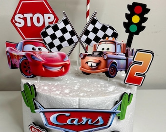 Cars Cake Topper - Lightning Mcqueen Cake Topper
