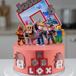 Adorno para tarta de Roblox imagen 1