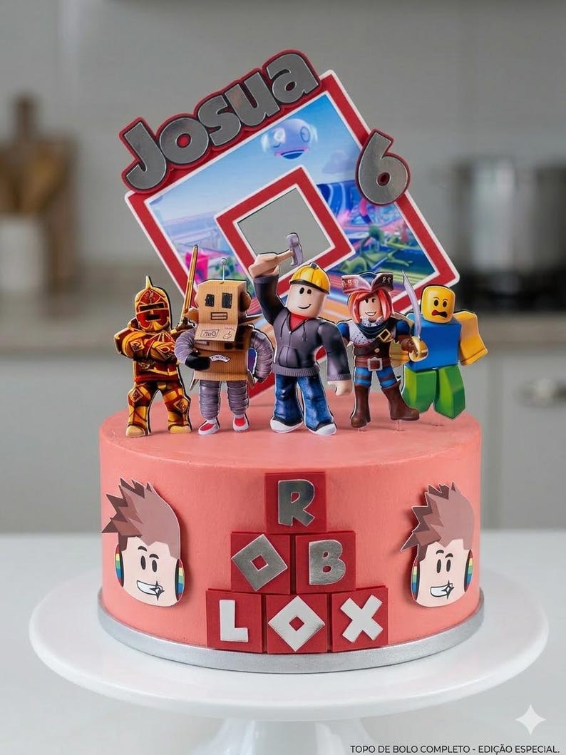 Adorno para tarta de Roblox imagen 1